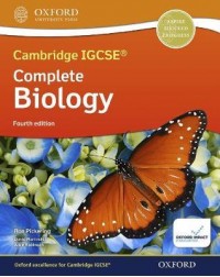 CAMBRIDGE IGCSE & O LEVEL COMPLETE BIOLOGY: STUDENT BOOK (FOURTH EDITION) ( ISBN: 9781382005760)