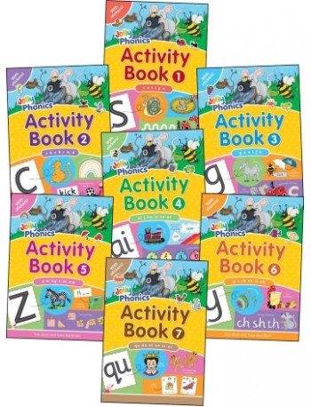 JOLLY PHONICS ACTIVITY BOOKS SETS OF BOOKS 1 – 7  (ISBN: 9781844141609)