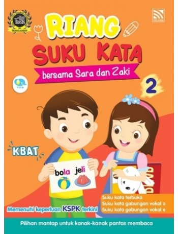 RIANG SUKU KATA BERSAMA SARA DAN ZAKI BUKU 2 (ISBN: 9786297557649)