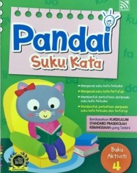 Pandai Suku Kata Buku Aktiviti 4 (ISBN: 9789672353102)