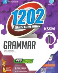 1202 QUESTION BANK FORM 1 - GRAMMAR (ISBN: 9789674668631)