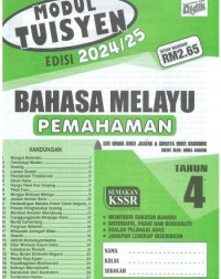 MODUL TUISYEN BAHASA MELAYU PEMAHAMAN EDISI 2024/2025 TAHUN 4 (iISBN: 9789674707675)