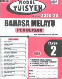 MODUL TUISYEN 25/26 BAHASA MELAYU TAHUN 2 PENULISAN (ISBN: 9789674709211)