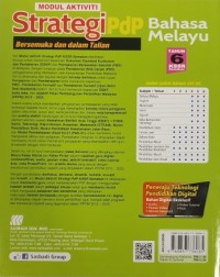 MODUL AKTIVITI STRATEGI PDP BAHASA MELAYU TAHUN 6 KSSR (ISBN: 9789837736085) MODUL AKTIVITI STRATEGI PDP BAHASA MELAYU TAHUN 6 KSSR (ISBN: 9789837736085)