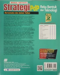 MODUL AKTIVITI STRATEGI PBD REKA BENTUK & TEKNOLOGI TINGKATAN 2 KSSM (ISBN: 9789837737150) MODUL AKTIVITI STRATEGI PBD REKA BENTUK & TEKNOLOGI TINGKATAN 2 KSSM (ISBN: 9789837737150)