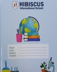 HIBISCUS EXERCISE BOOK 1 SINGLE LINE A4 (ISBN:HIB_EB_01)