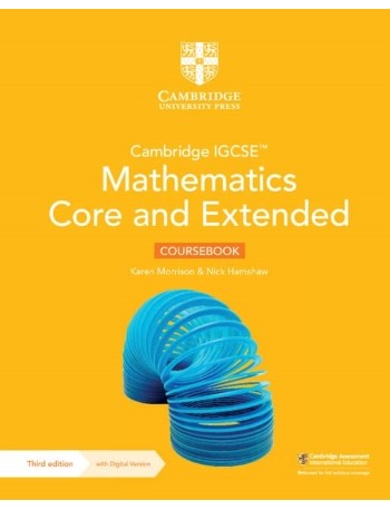 CAMBRIDGE IGCSE MATHEMATICS CORE AND EXTENDED COURSEBOOK WITH DIGITAL VERSION (2 YEARS' ACCESS) (ISBN: 9781009343671)