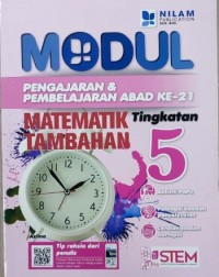 ADDMATHS WORKBOOK F5 MODUL P&P MATEMATIK TAMBAHAN T5 DWIBHASA 2018 (ISBN: 9789672144175)