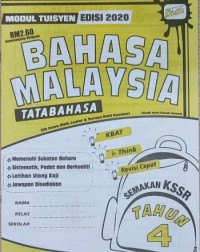MODUL TUISYEN EDISI 2020 BAHASA MALAYSIA TATABAHASA TAHUN 4 (ISBN: 9789674703509)