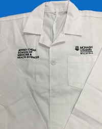 MONASH MEDICAL LABCOAT (PLEASE CHOOSE YOUR SIZE)