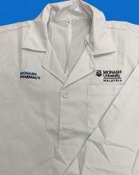 MONASH PHARMACY LABCOAT (PLEASE CHOOSE YOUR SIZE)