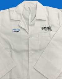 MONASH SCIENCE LABCOAT (PLEASE CHOOSE YOUR SIZE)